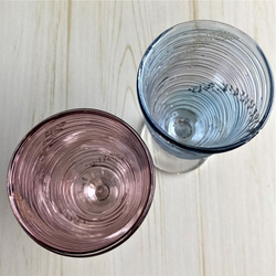 供日本飲料彩色一對玻璃杯禮物禮物使用 第3張的照片