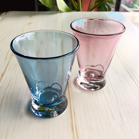 對GF小玻璃杯彩色一對玻璃杯禮物禮物 第2張的照片