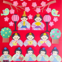 ハンドメイド 壁面飾り☆3月 ひな祭り 初節句 【施設/保育園