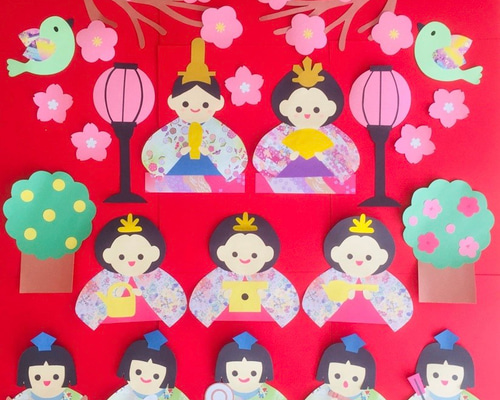 ハンドメイド 壁面飾り☆3月 ひな祭り 初節句 【施設/保育園