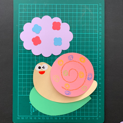 かたつむり 立体 製作キット 壁面飾り 梅雨 6月 7月 保育 高齢者