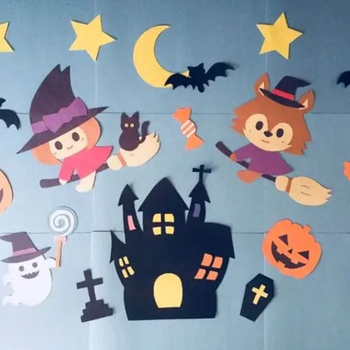ねことハロウィンカボチャパネル生地　ハンドメイド ねことハロウィンカボチャパネル生地 ハンドメイド - メルカリ
