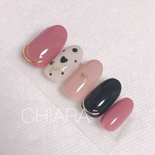 ネイルチップオーダー ミラーネイル ハートネイル ハート ミラー ネイルチップ ネイルチップ（つけ爪） nail