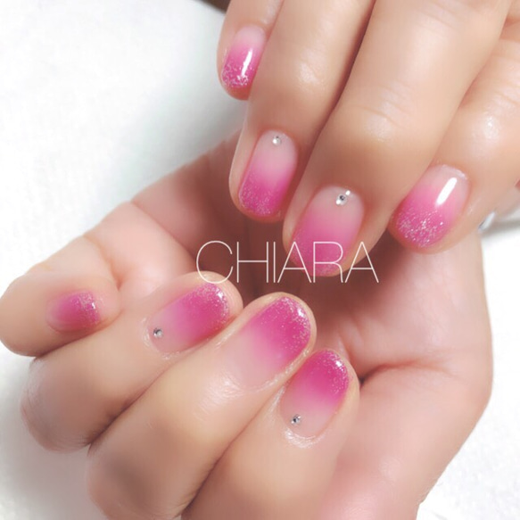 no.323]マゼンタカラーグラデーション/ブライダル/成人式