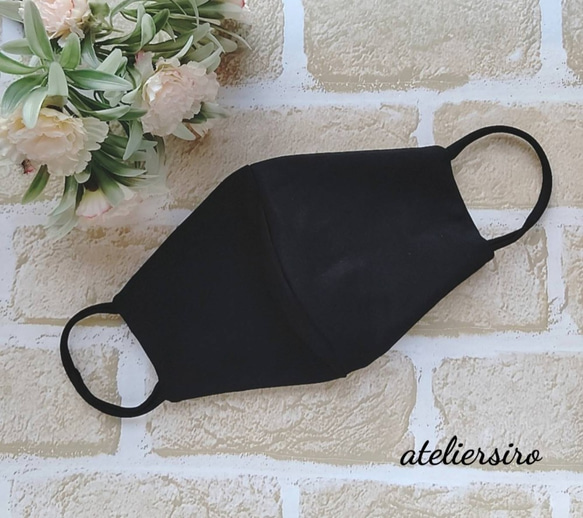 ○洗えるマスク 立体ハンドメイドマスク ○レオタード、水着素材○やや