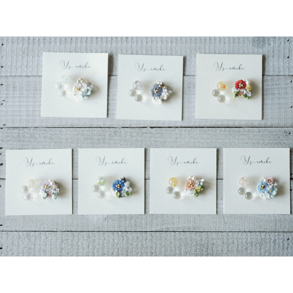 amiko NO.0５ 手刺繍　〜時を忘れる春の温もり〜　シリーズ１　１点もの 5枚目の画像