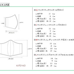 〈選べる４サイズ〉ガーゼ立体マスク【ストロベリー＆ホイップ】 5枚目の画像