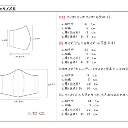 〈選べる４サイズ〉コットン立体マスク【DecollecTions no.3】 5枚目の画像