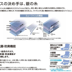 冷え冷え マスク 保冷剤付き クール 抗菌 プリーツマスク ミューファンガーゼ 野の花 アイボリー  送料無料 7枚目の画像