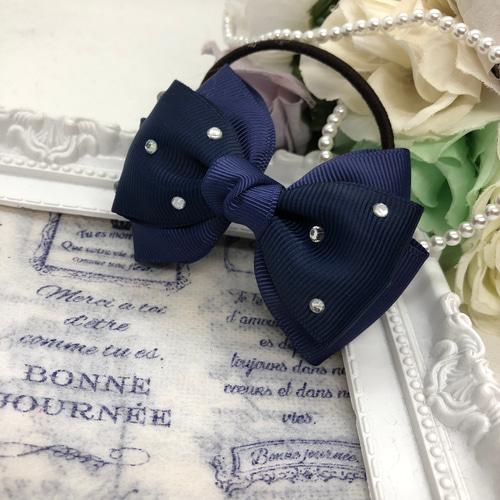 【231】 ハンドメイド　リボン　ヘアゴム ss22】ハンドメイド リボン ヘアゴム