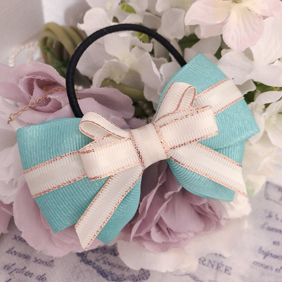 キラふわ♡ゆめいろヘアゴム♡リボン♡400円♡ プレゼントみたいな可愛い