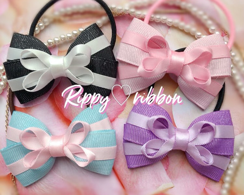 ♡ハンドメイド♡ヘアゴムリボン ハンドメイド リボン ヘアゴム 8こ 和柄 ヘアゴム ルナ3ママ