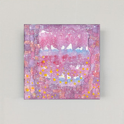 1点もの：青の遊戯 原画（0号キャンバス 18cm x 18cm） 絵画