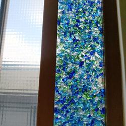 風鈴・海洋風鈴・Dazzling Maker・總長127cm・原木框・藍綠沙 第3張的照片