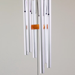 風鈴・和弦木頂風鈴・Wood Top Wind Chime・總長84cm・原木色・六管 第1張的照片