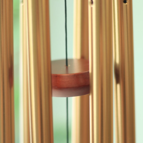 風鈴・弦木上風鈴・木上風鈴・全長84cm・赤茶・六本管 風鈴 Dionysus