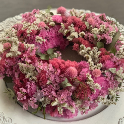 【母の日SALE】Limonium wreathe リモニウムリース  ドライフラワー 誕生日 新築祝い プレゼント 3枚目の画像