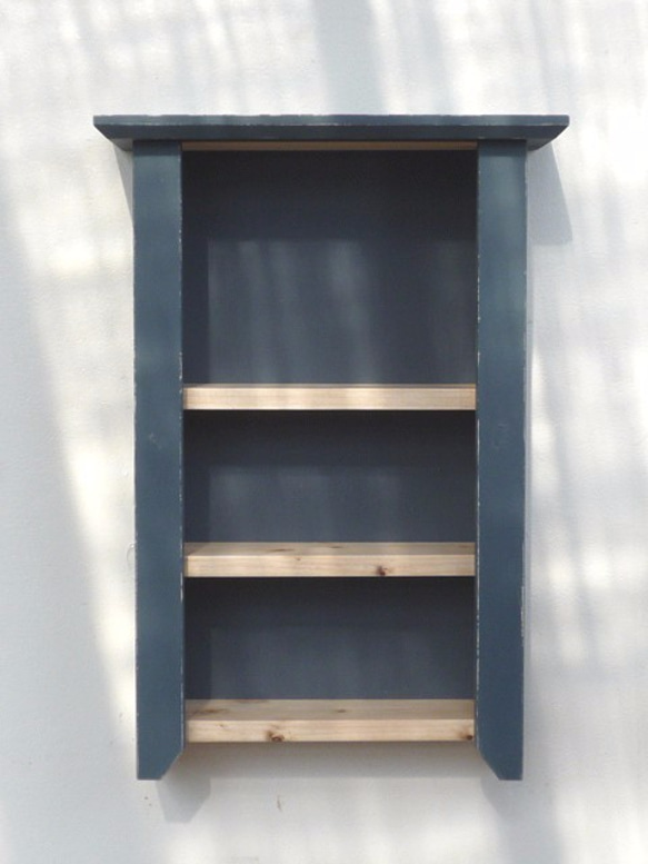 painted shelf - blue gray 2枚目の画像