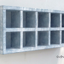 box shelf - blue grey 1枚目の画像