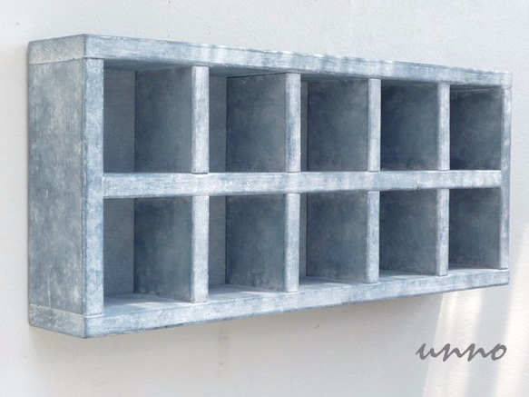 box shelf - blue grey 1枚目の画像