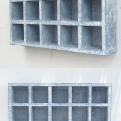 box shelf - blue grey 2枚目の画像
