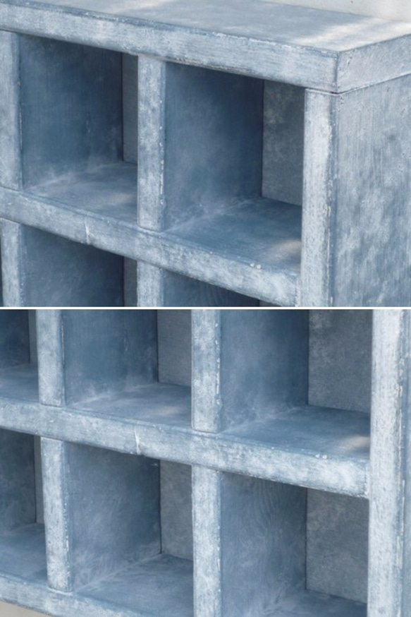 box shelf - blue grey 4枚目の画像