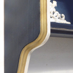 wall shelf - white × navy × gold 8枚目の画像