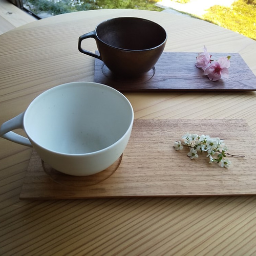 ティープレート 【クルミ】 木製ロングコースター コースター craftman