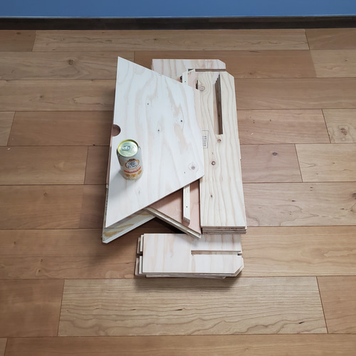 二段階高さ調整可能！ヘキサテーブル内側天板付き 二段階高さ