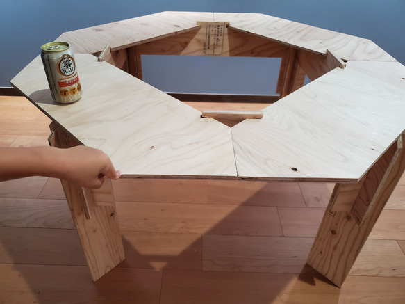 二段階高さ調整可能　囲炉裏テーブル　ジカロテーブル 2枚目の画像