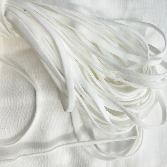 【白50ｍ＋黒50ｍ】マスクゴム 幅5㎜ 長さ合計100m DIY手作り ハンドメイド 手芸 4枚目の画像