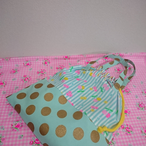 コヤンイサムチョン～ルミちゃんの持ち手付き巾着 巾着袋 pachipachi