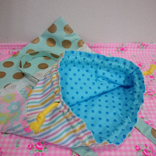 コヤンイサムチョン～ルミちゃんの持ち手付き巾着 巾着袋 pachipachi