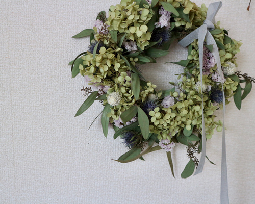 アナベルのリース ドライフラワー little. 通販 12376568｜Creema