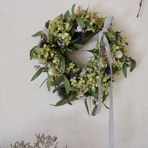 アナベルのリース ドライフラワー little. 通販 12376568｜Creema