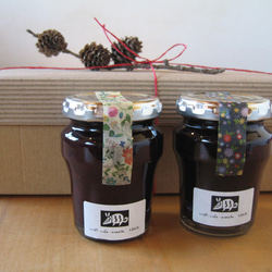 自家製　無農薬　ブルーベリーのコンフィチュール　２本組　（化粧箱入りなので手土産や贈り物にご利用いただけます。） 3枚目の画像