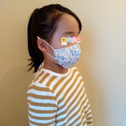 【即納】やわらかガーゼ　立体マスク☆子供用 Mサイズ【ラベンダー】 3枚目の画像