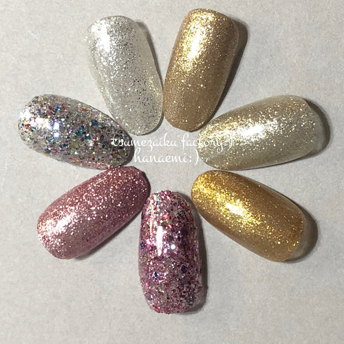 選べるワンカラー2色セット/アシメOK/カスタマイズネイルチップ/ネイル