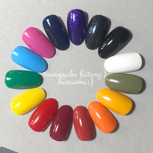 5色セットワンカラー/ワンカラー/カスタマイズネイルチップ/上品