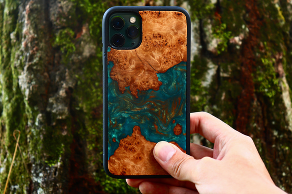 iPhone11 ウッドレジンケース #2 iPhoneケース・カバー HiLo