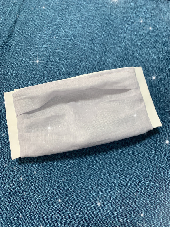 【夏マスク】アイスコットン×抗ウィルス機能性加工CLEANZE®︎マスク　Ｌサイズ　ポケット付き立体マスク 2枚目の画像