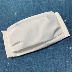 夏マスク　アイスコットン×抗ウィルス機能性加工CLEANZE®︎生地　ポケット付き立体マスク　Mサイズ　 1枚目の画像