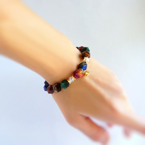 タイガーアイ☾　マラカイト　ハート♡　ブレスレット 楽天市場】【小玉で超おしゃれ】天然石 ブルータイガーアイ