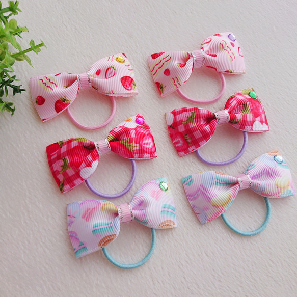 ♥送料無料♥ グログランリボン リボン ヘアゴム 女の子 可愛い