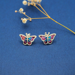 タグアナッツのピアス 黄 -象牙椰子、アルパカ合金- TN06 ピアス