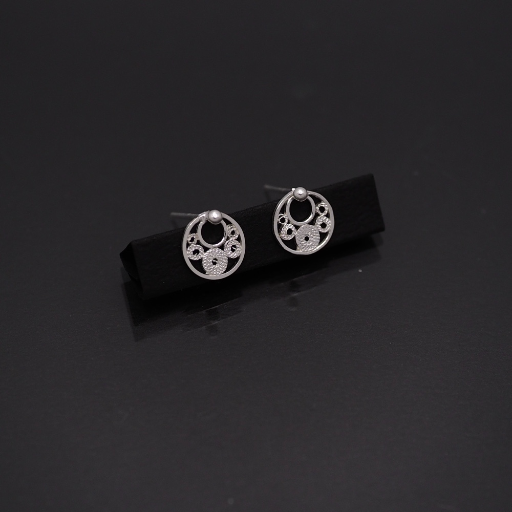 コロニアル装飾のフィリグラーナピアス　-伝統の銀線細工-　SV950　F17 　F19