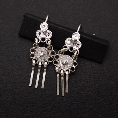 コロニアル装飾 伝統型 フィリグラーナピアス -伝統の銀線細工- SV950