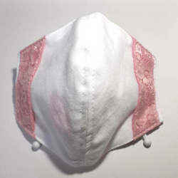 【再販】☆春限定特価☆　市販の不織布マスクと重ねて使える夏用布マスクカバー♪　ピンク 6枚目の画像