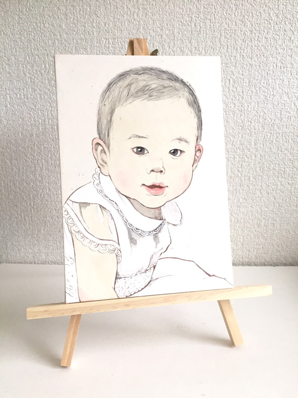 受注製作・日本画で描く肖像画 2枚目の画像
