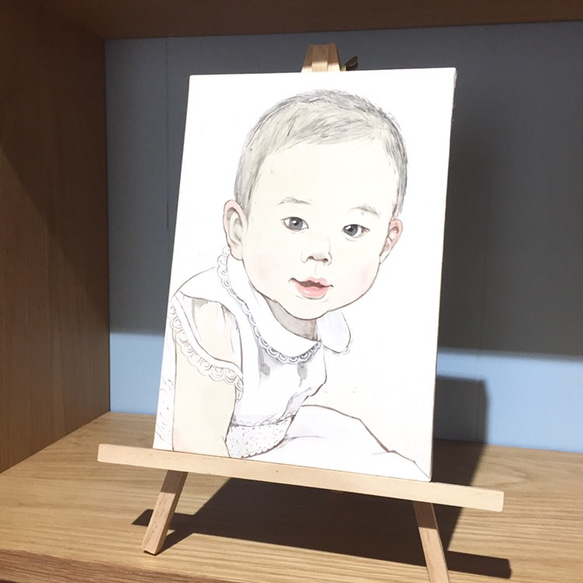 受注製作・日本画で描く肖像画 3枚目の画像